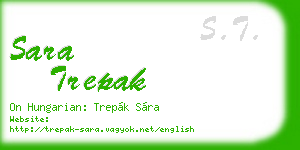 sara trepak business card