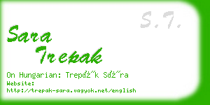 sara trepak business card